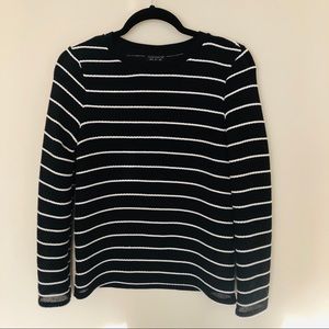 Topshop black and white light sweater